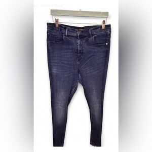 Express Women's High Rise Dark Blue Jeans